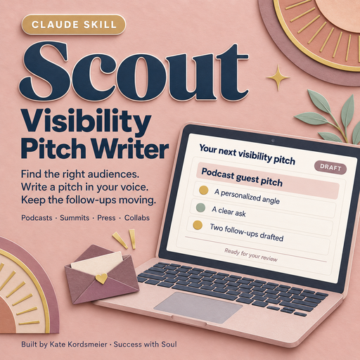 Scout, the Visibility Pitch Writer